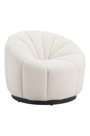 Cream Shearling Accent Chair | OROA Modern Bhutan | Oroa.com