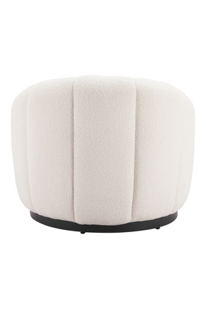 Cream Shearling Accent Chair | OROA Modern Bhutan | Oroa.com