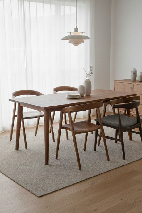 Gray Linen Seat Dining Chair | OROA Modern Cairo | Oroa.com