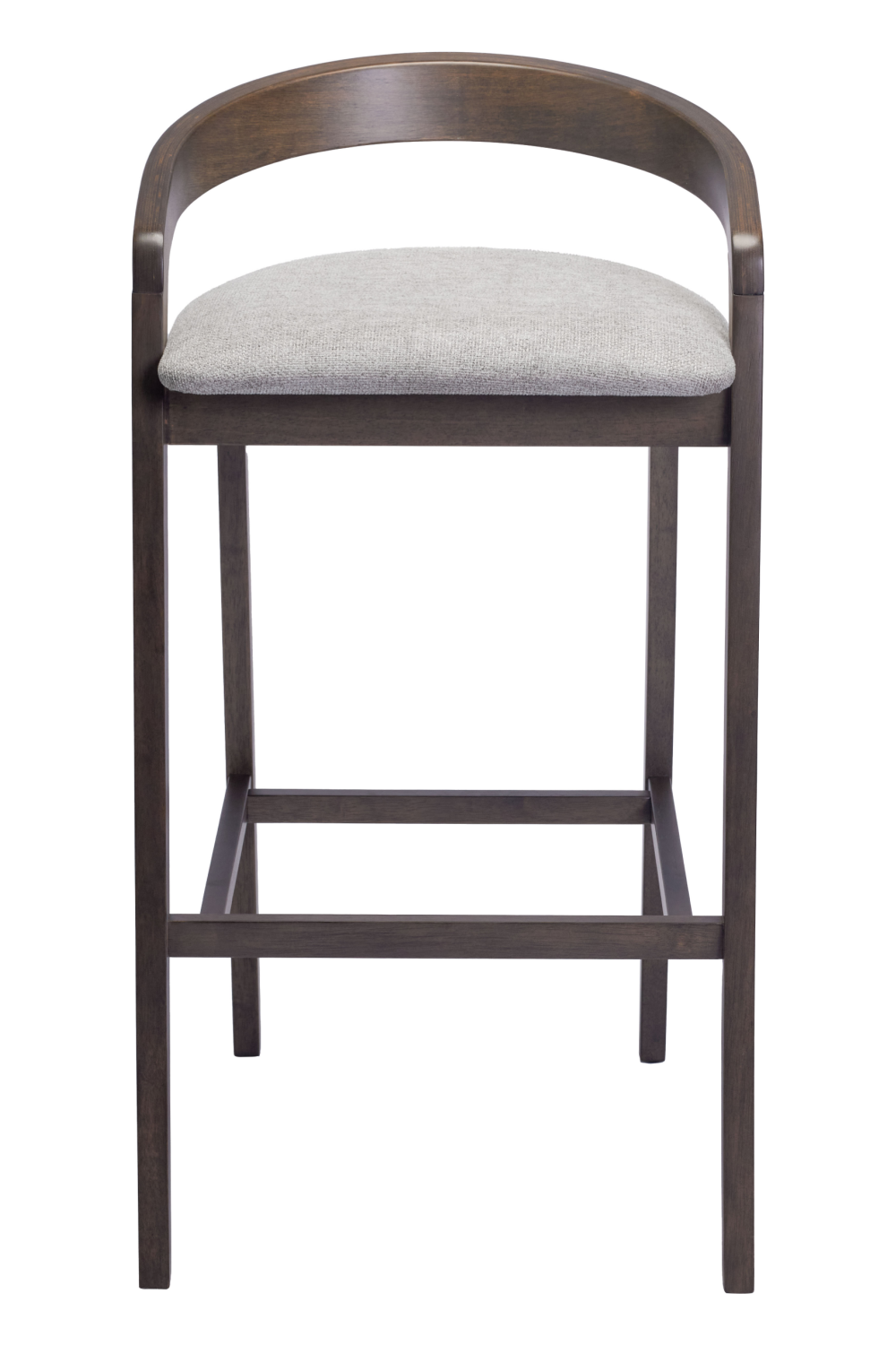 Gray Padded Seat Bar Stools (2) | OROA Modern Troy | Oroa.com