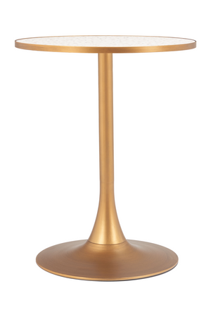 Gold Metal Pedestal Bar Table | OROA Modern Bite | Oroa.com