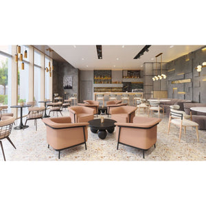   Black Terrazzo Bistro Table | Oroa.com