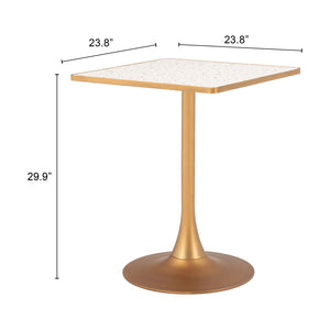   Square Terrazzo Bistro Table | Oroa.com