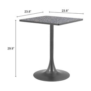   Square Terrazzo Bistro Table | Oroa.com