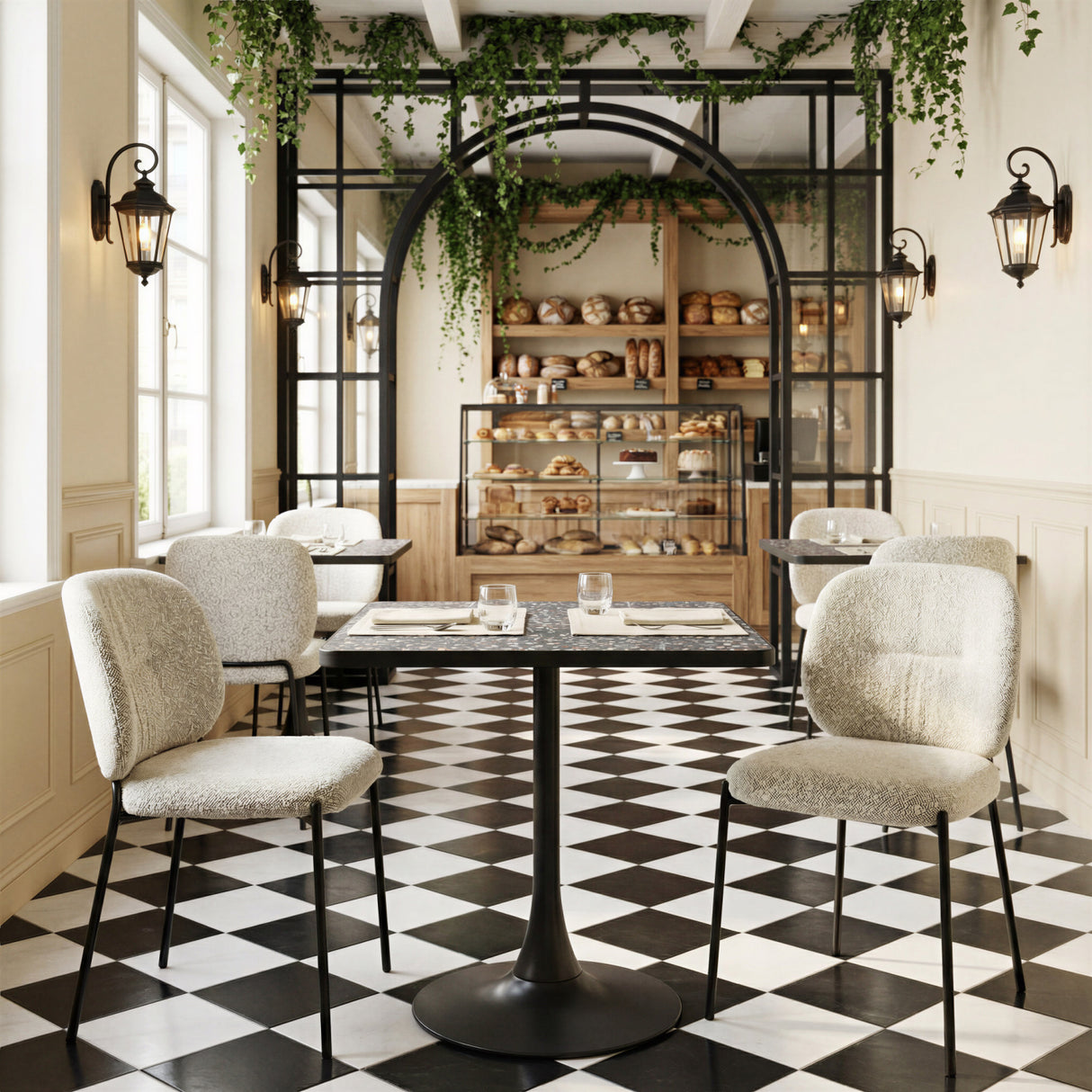   Square Terrazzo Bistro Table | Oroa.com