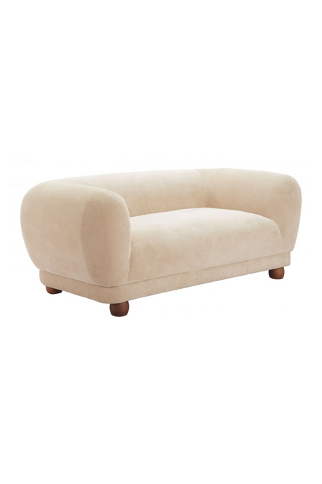 Taupe Corduroy Loveseat | OROA Modern Boet | Oroa.com