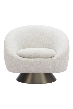 Bronze Base Gray Swivel Chair | OROA Modern Modan | Oroa.com