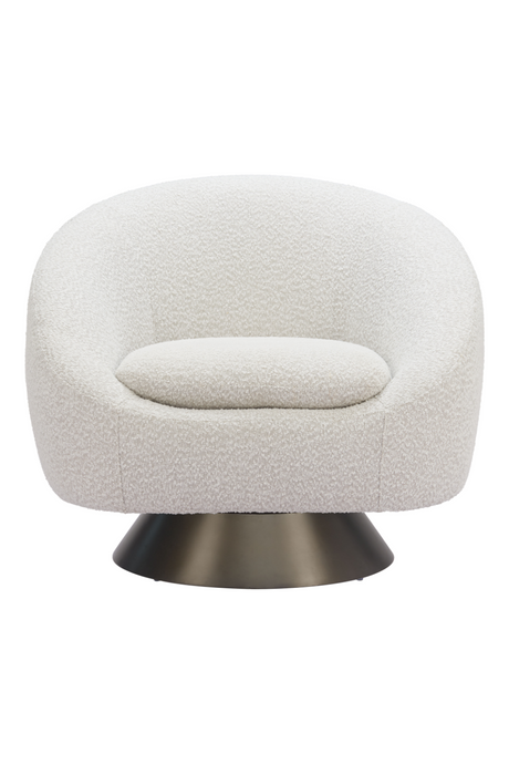 Bronze Base Gray Swivel Chair | OROA Modern Modan | Oroa.com