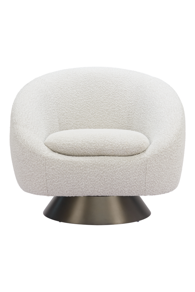 Bronze Base Gray Swivel Chair | OROA Modern Modan | Oroa.com