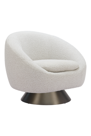 Bronze Base Gray Swivel Chair | OROA Modern Modan | Oroa.com