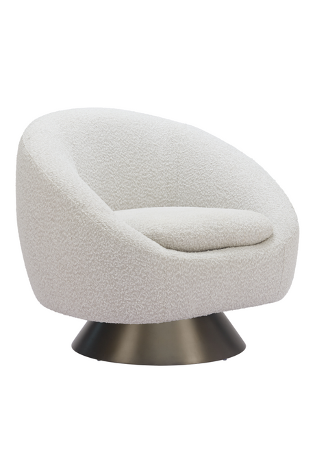 Bronze Base Gray Swivel Chair | OROA Modern Modan | Oroa.com