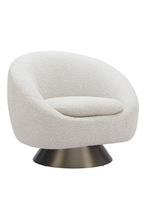 Bronze Base Gray Swivel Chair | OROA Modern Modan | Oroa.com