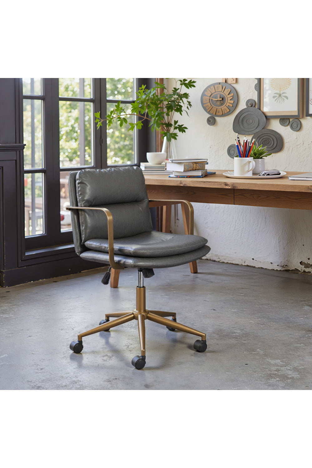 Vinyl Upholstered Office Chair | Oroa Modern Birao | Oroa.com