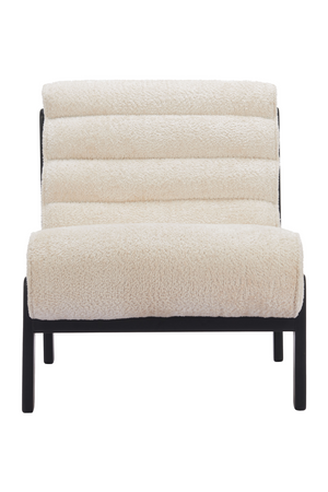 Beige Channeled-Back Lounge Chair | OROA Modern Maki | Oroa.com