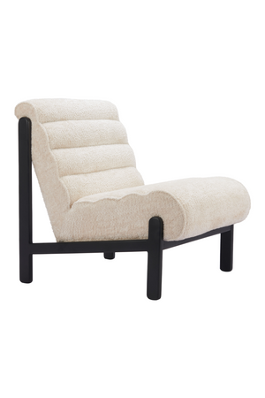 Beige Channeled-Back Lounge Chair | OROA Modern Maki | Oroa.com