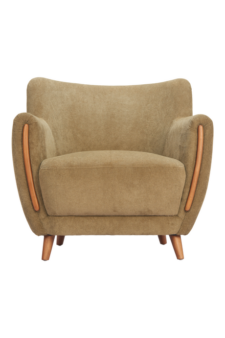 Green Corduroy Lounge Chair | OROA Modern Hako | Oroa.com