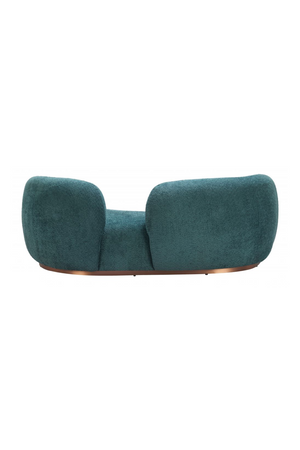 Teal Colored Curved Sofa | OROA Modern Jamela | Oroa.com