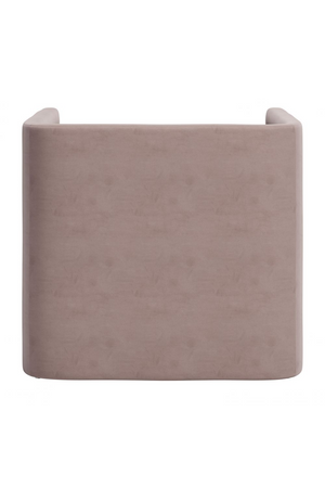 Taupe Velvet Angular Lounge Chair | OROA Modern Trippel | Oroa.com