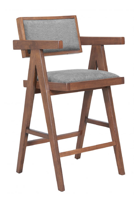 Rubberwood Framed Counter Stools (2) | OROA Modern Delhi | Oroa.com