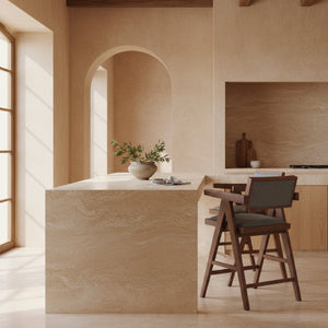   Rubberwood Framed Counter Stools (2) | Oroa.com