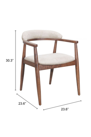 Wood Framed Beige Dining Chair | OROA Modern Goka | Oroa.com
