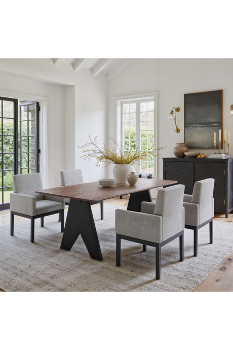 Rectangular Rubberwood Dining Table | OROA Modern Lisse | Oroa.com
