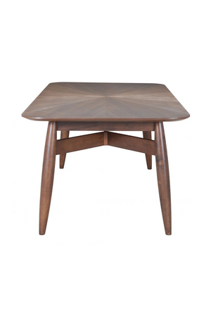 Brown Rubberwood Dining Table | OROA Modern Silea | Oroa.com