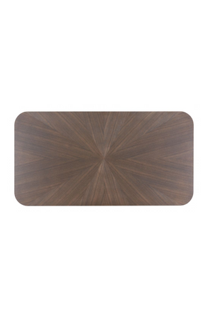 Brown Rubberwood Dining Table | OROA Modern Silea | Oroa.com