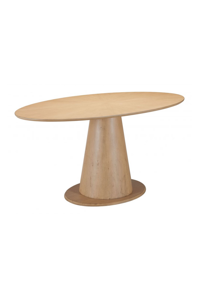 Oval Rubberwood Dining Table | OROA Modern Disque | Oroa.com