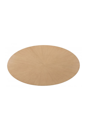   Oval Rubberwood Dining Table | Oroa.com