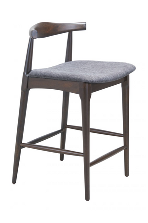 Dark Wooden Counter Stools (2) | OROA Modern Tuzka | Oroa.com