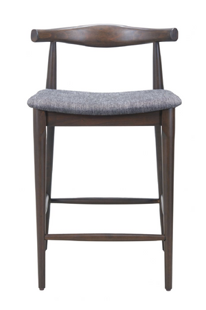 Dark Wooden Counter Stools (2) | OROA Modern Tuzka | Oroa.com