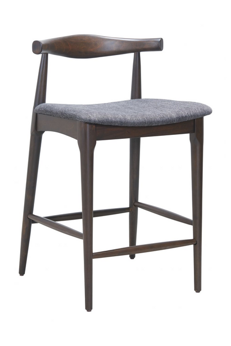 Dark Wooden Counter Stools (2) | OROA Modern Tuzka | Oroa.com