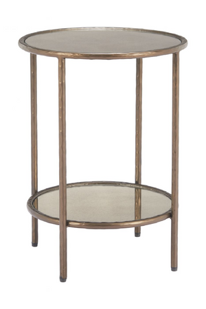 Round Mirror Glass Side Table | OROA Modern Anelli | Oroa.com