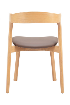 Brown Leather Seat Dining Chairs (2) | OROA Modern Pioro } Oroa.com