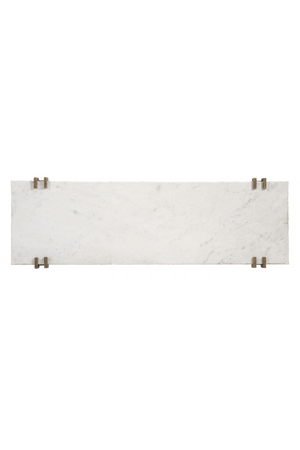 Rectangular White Marble Console Table | OROA Modern Rench
