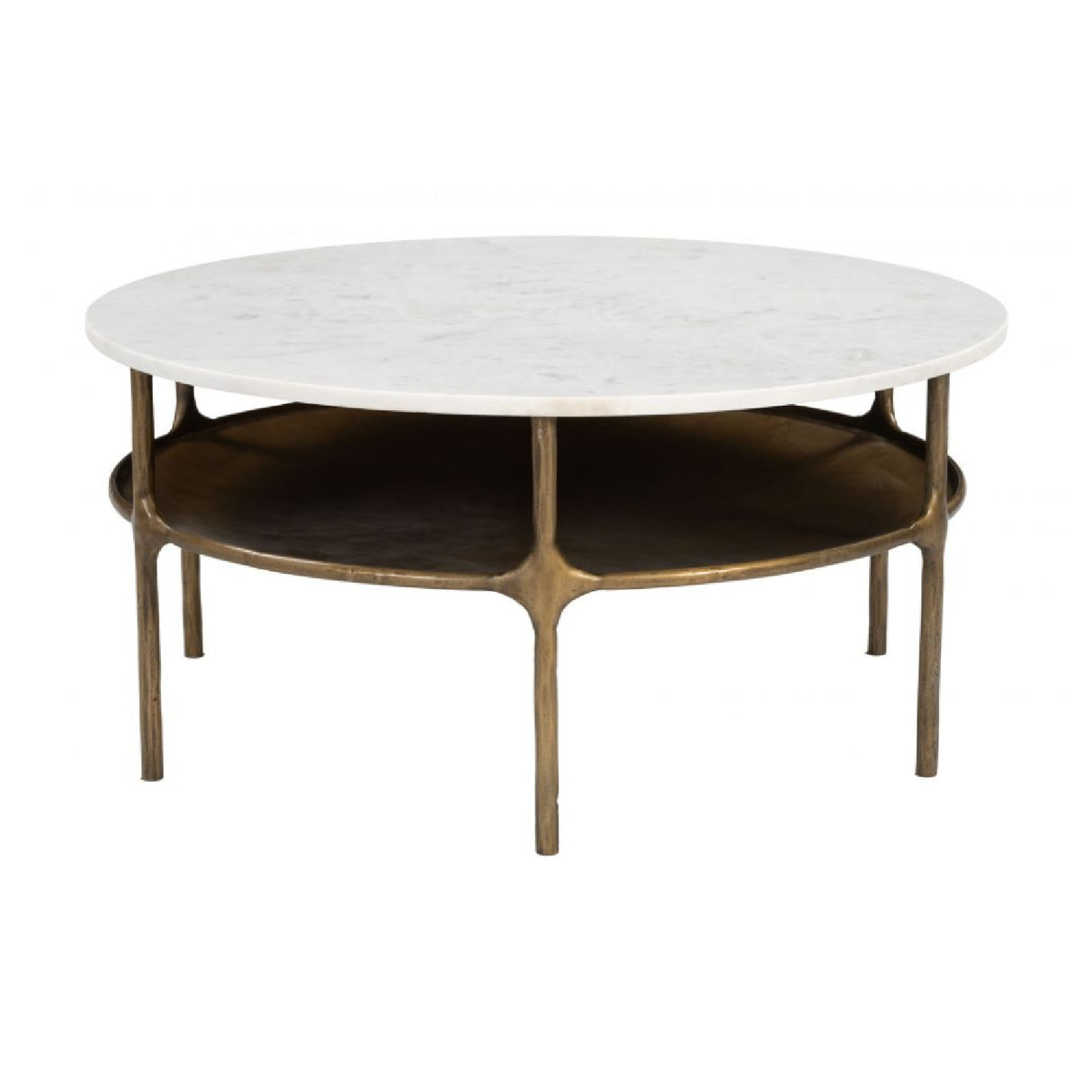 Brass Framed Marble Coffee Table | OROA Modern Bild