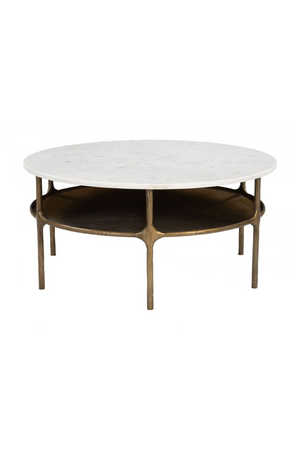 Brass Framed Marble Coffee Table | OROA Modern Bild | Oroa.com