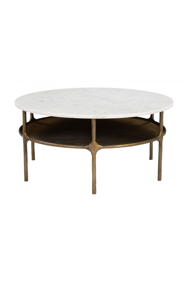 Brass Framed Marble Coffee Table | OROA Modern Bild | Oroa.com