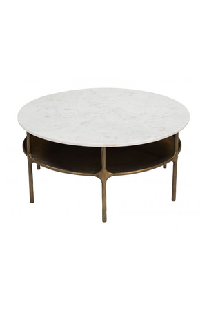 Brass Framed Marble Coffee Table | OROA Modern Bild | Oroa.com