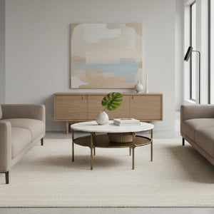 Brass Framed Marble Coffee Table | OROA Modern Bild