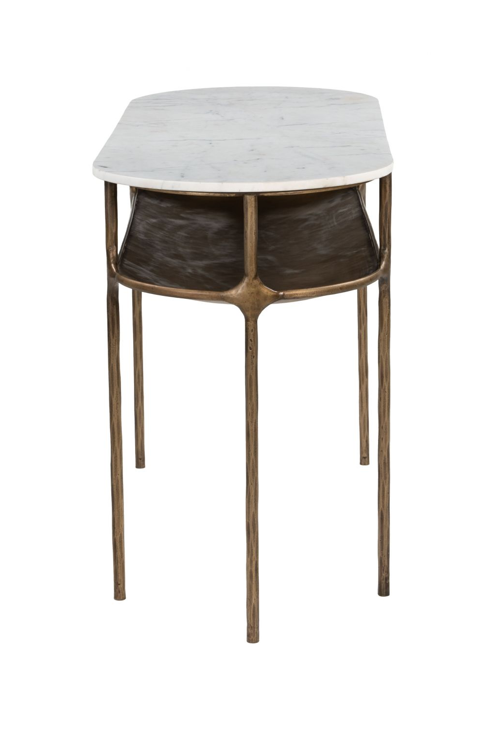 Oval White Marble Console Table | OROA Modern Bild