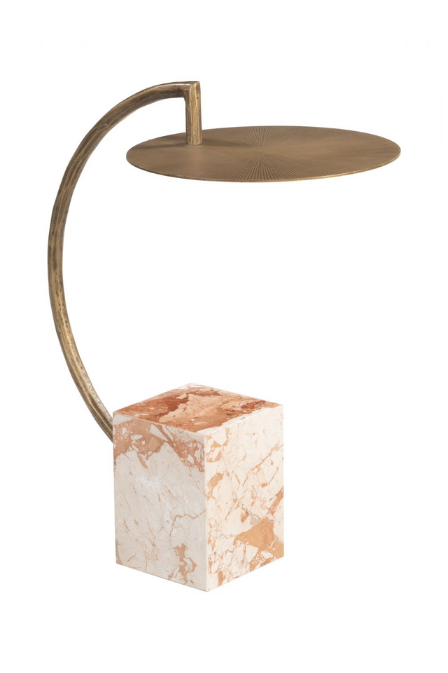 Curved Brass Side Table | OROA Modern Voler | OROA.com