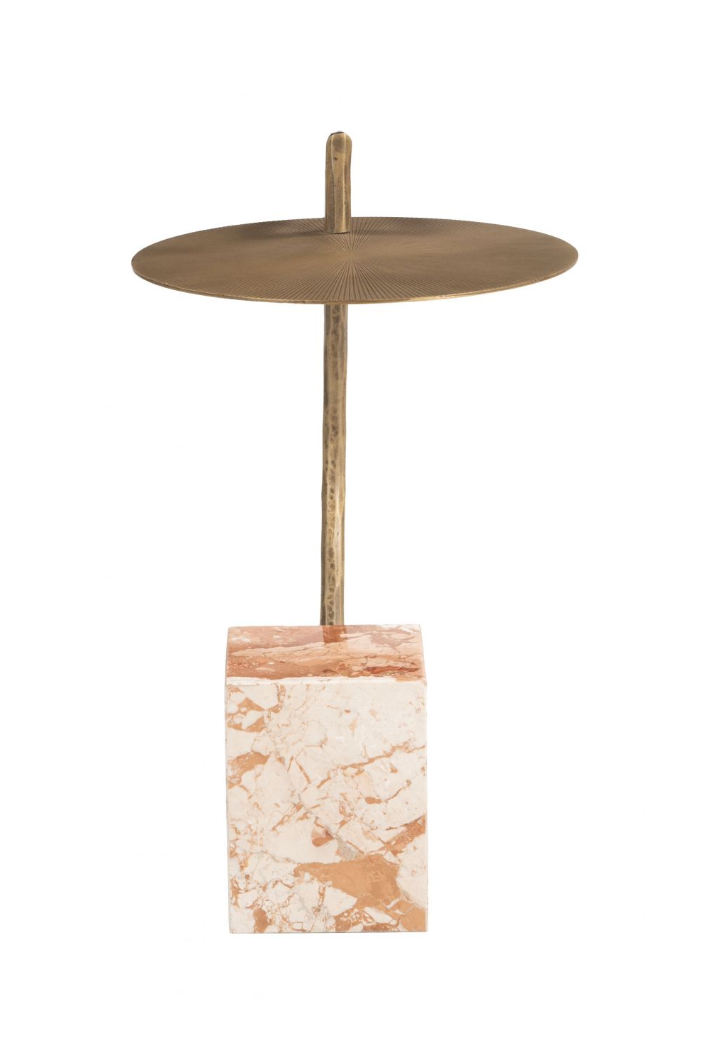 Curved Brass Side Table | OROA Modern Voler | OROA.com