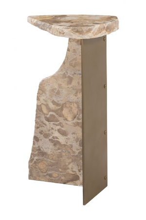 Organic-Shaped Marble Side Table | OROA Modern Surya | Oroa.com