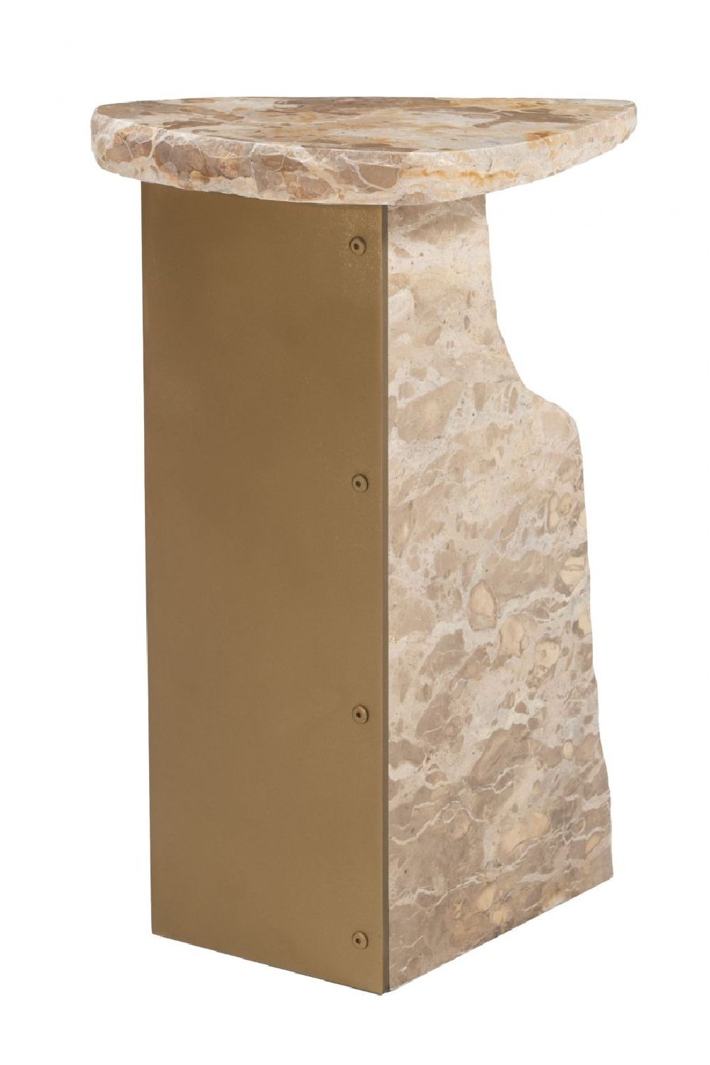 Organic-Shaped Marble Side Table | OROA Modern Surya | Oroa.com