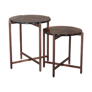 Black Cast Glass Coffee Tabled (2) | OROA Modern Gema