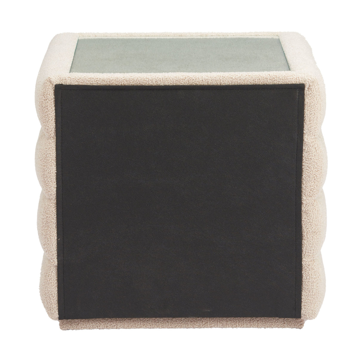 Beige Shearling 2-Drawer Nightstand | OROA Modern Soffice | Oroa.com