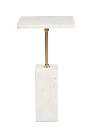 Square White Marble Side Table | OROA Modern Naht | OROA.com