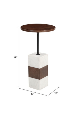 Mango Wood Side Table | OROA Modern Stuk | OROA.com